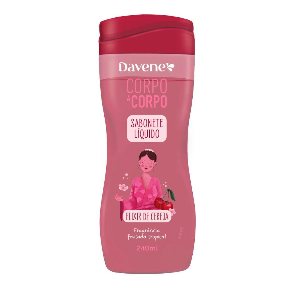 Sabonete Líquido Corporal Corpo A Corpo Cereja Davene 240ml