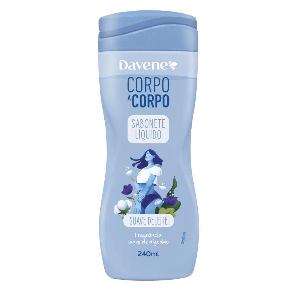 Sabonete Líquido Corporal Corpo A Corpo Suave Deleite Davene 240ml