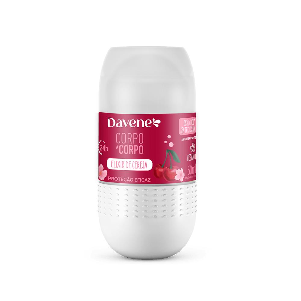Desodorante Roll-on Antiperspirante Corpo A Corpo Cereja Davene 50ml