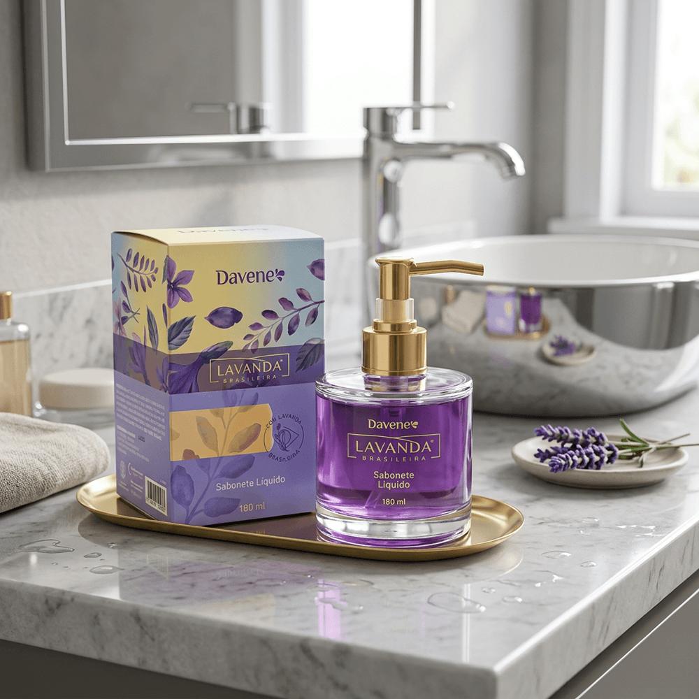 Sabonete Líquido Lavanda Brasileira Davene 180ml