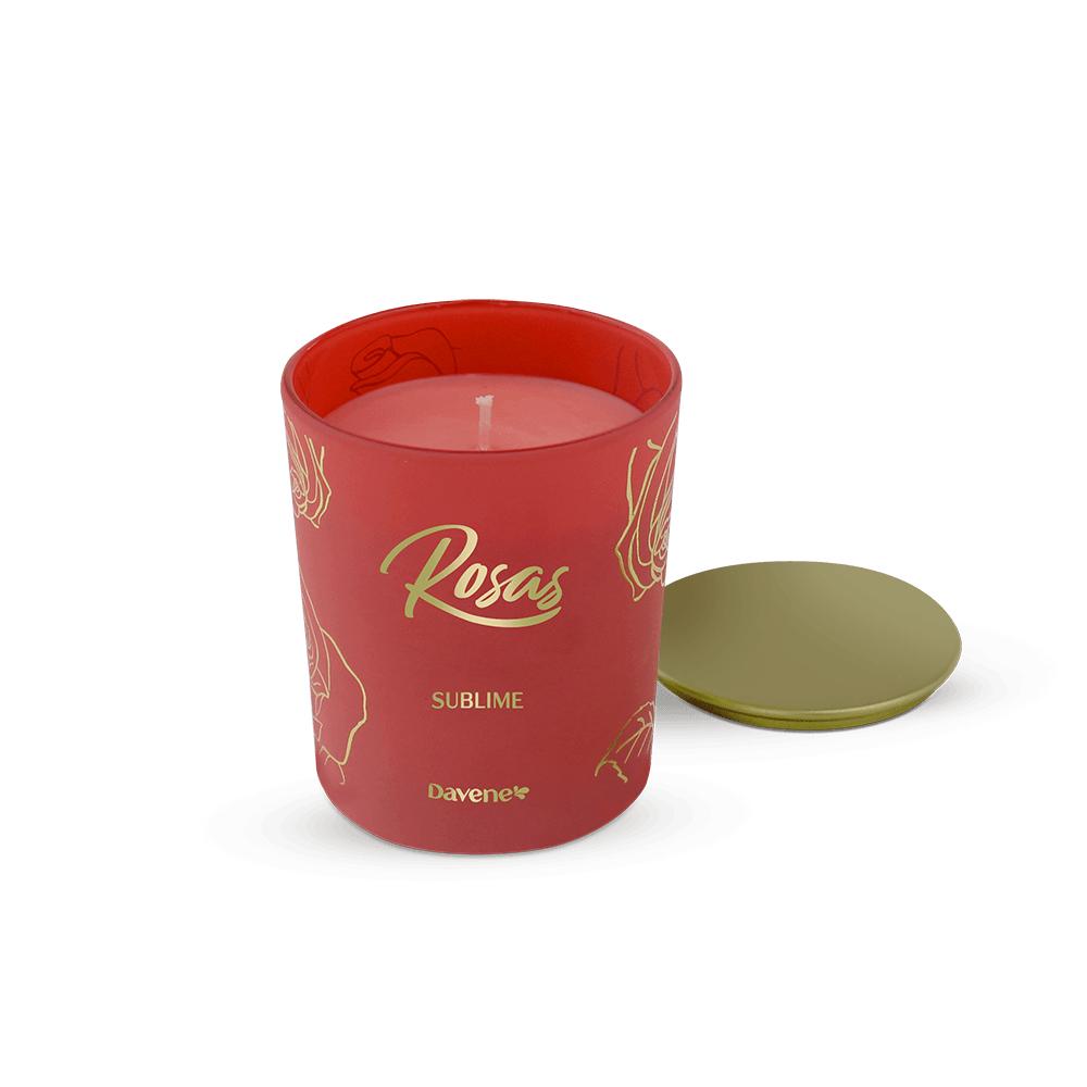 Vela Aromática Rosas Sublime Davene 220g