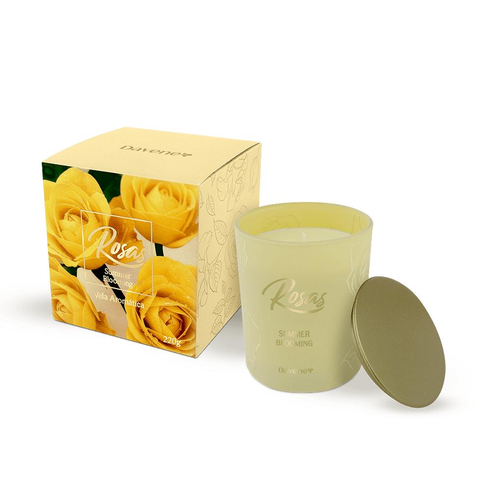 Vela Aromática Rosas Summer Blooming Davene 220g