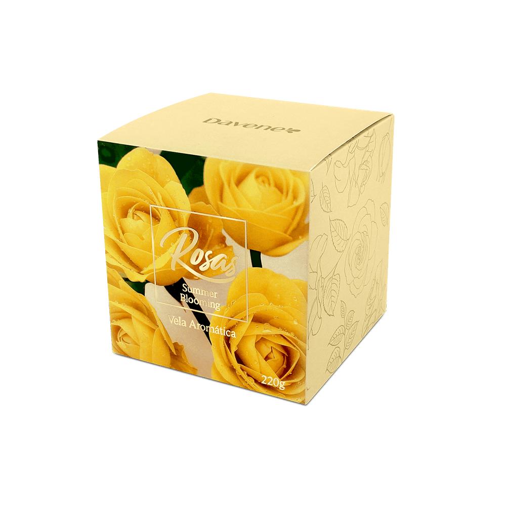 Vela Aromática Rosas Summer Blooming Davene 220g