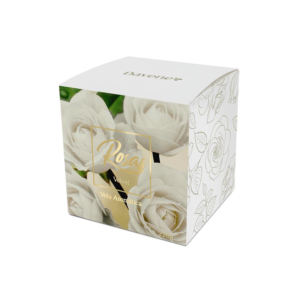 Vela Aromática Rosas Velvet Davene 220g