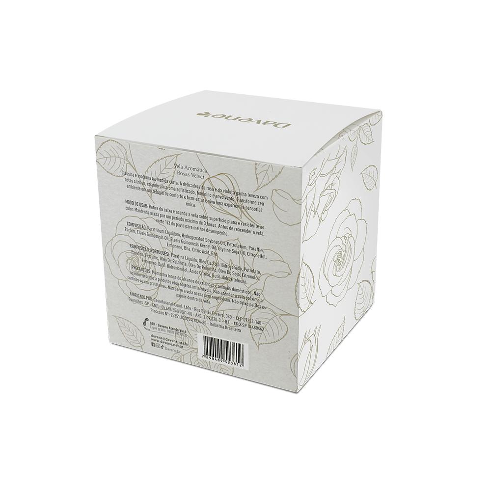 Vela Aromática Rosas Velvet Davene 220g