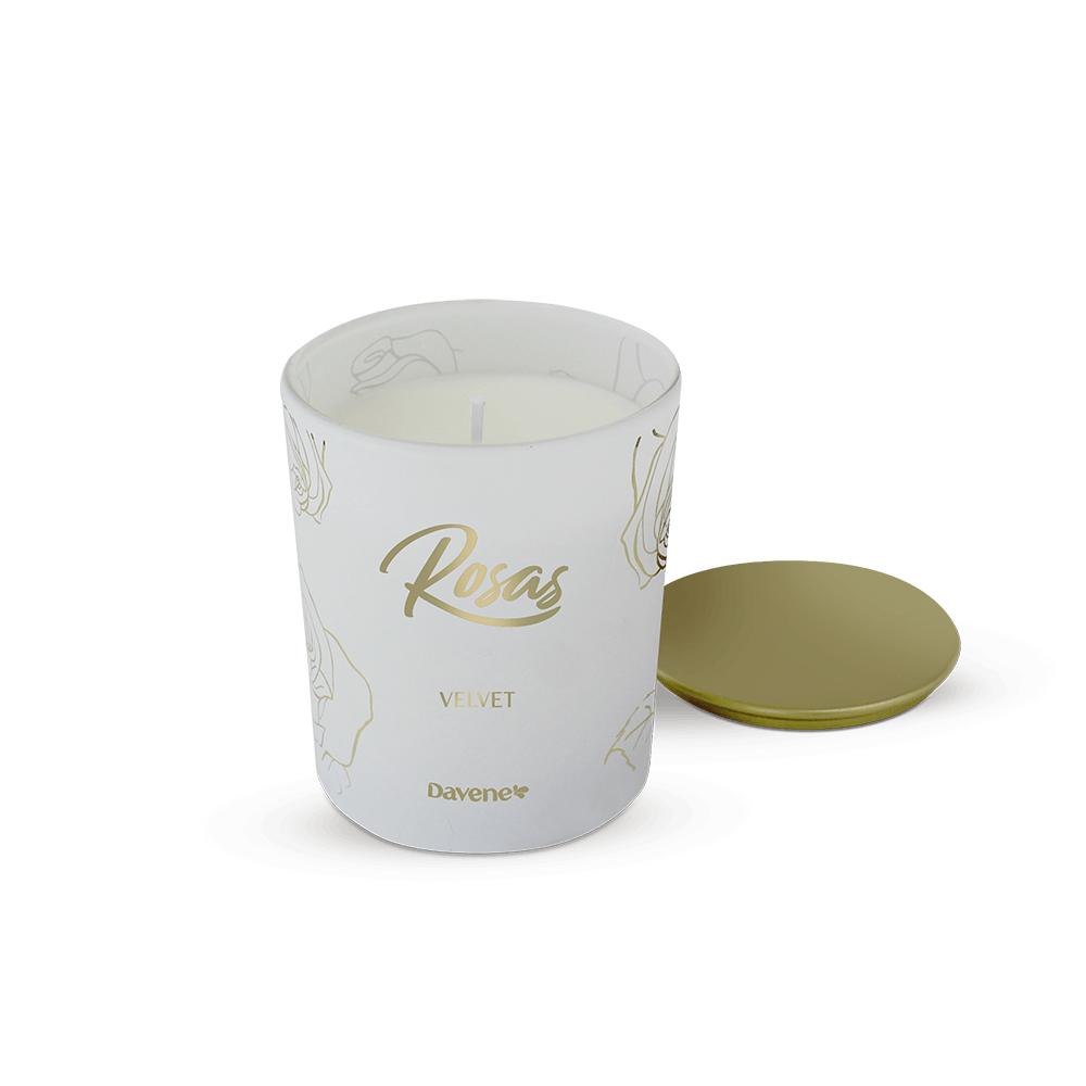 Vela Aromática Rosas Velvet Davene 220g