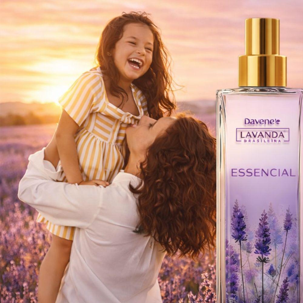 Body Splash Essencial Lavanda Brasileira Davene 150ml