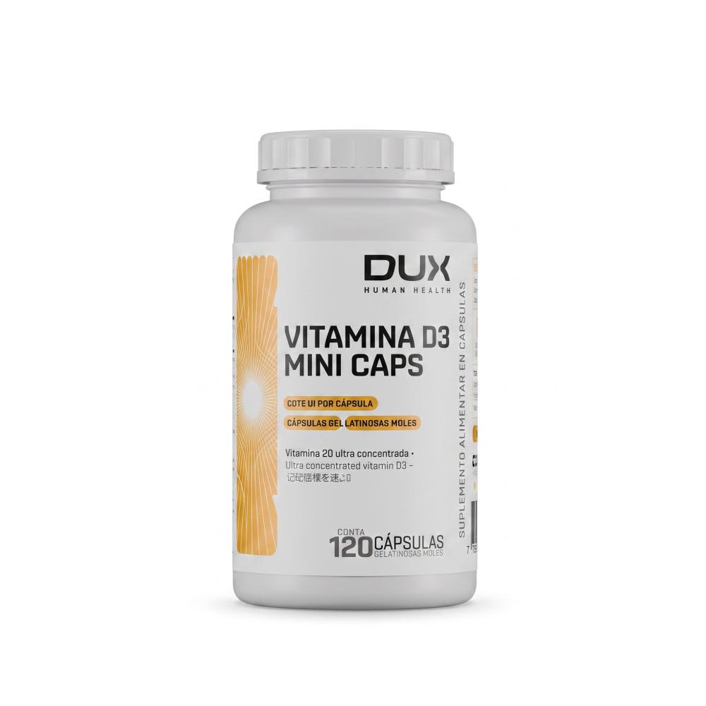 Vitamina D3 Mini Caps Dux Company 120 Cápsulas