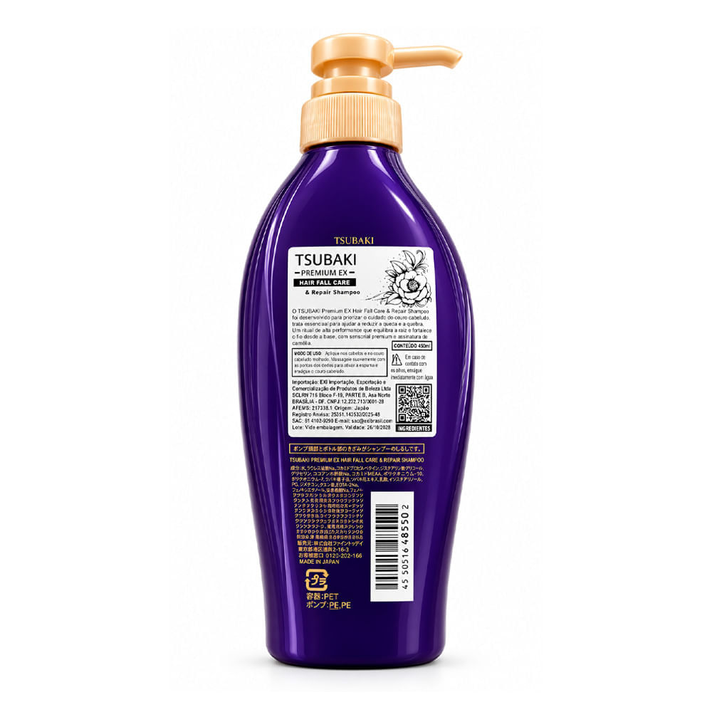 Shampoo Ex Hair Fall Care & Repair Premium Tsubaki 450ml