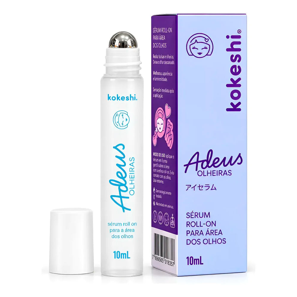 Sérum Roll-on Para Área Dos Olhos Adeus Olheiras Kokeshi 10ml