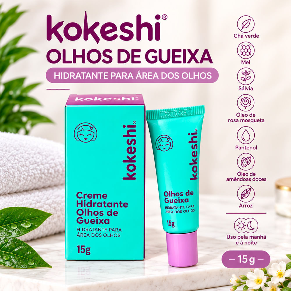 Creme Hidratante Para Área Dos Olhos Olhos de Gueixa Kokeshi 15g