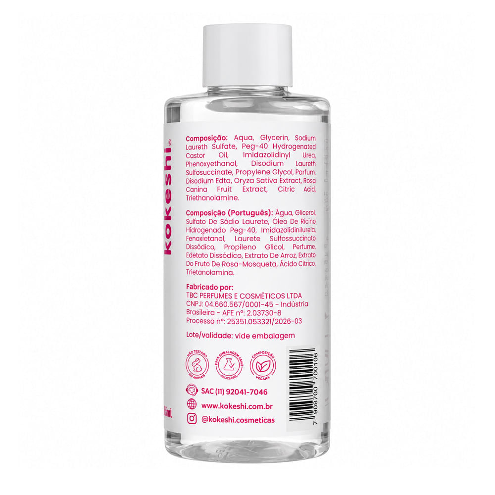 Água Micelar De Arroz Kokeshi 215ml