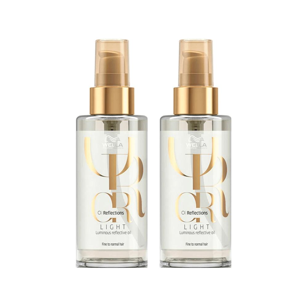 Óleo Capilar Oil Reflections Light Wella Professionals 100ml 2 Unidades