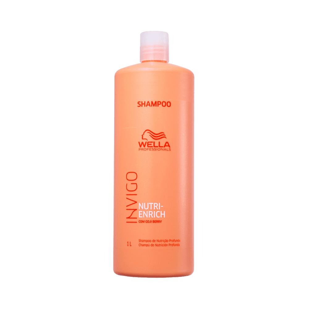 Kit Invigo Nutri Enrich Wella Professionals Shampoo 1L + Condicionador 1L + Máscara 500ml + Óleo Capilar Oil Reflections 100ml