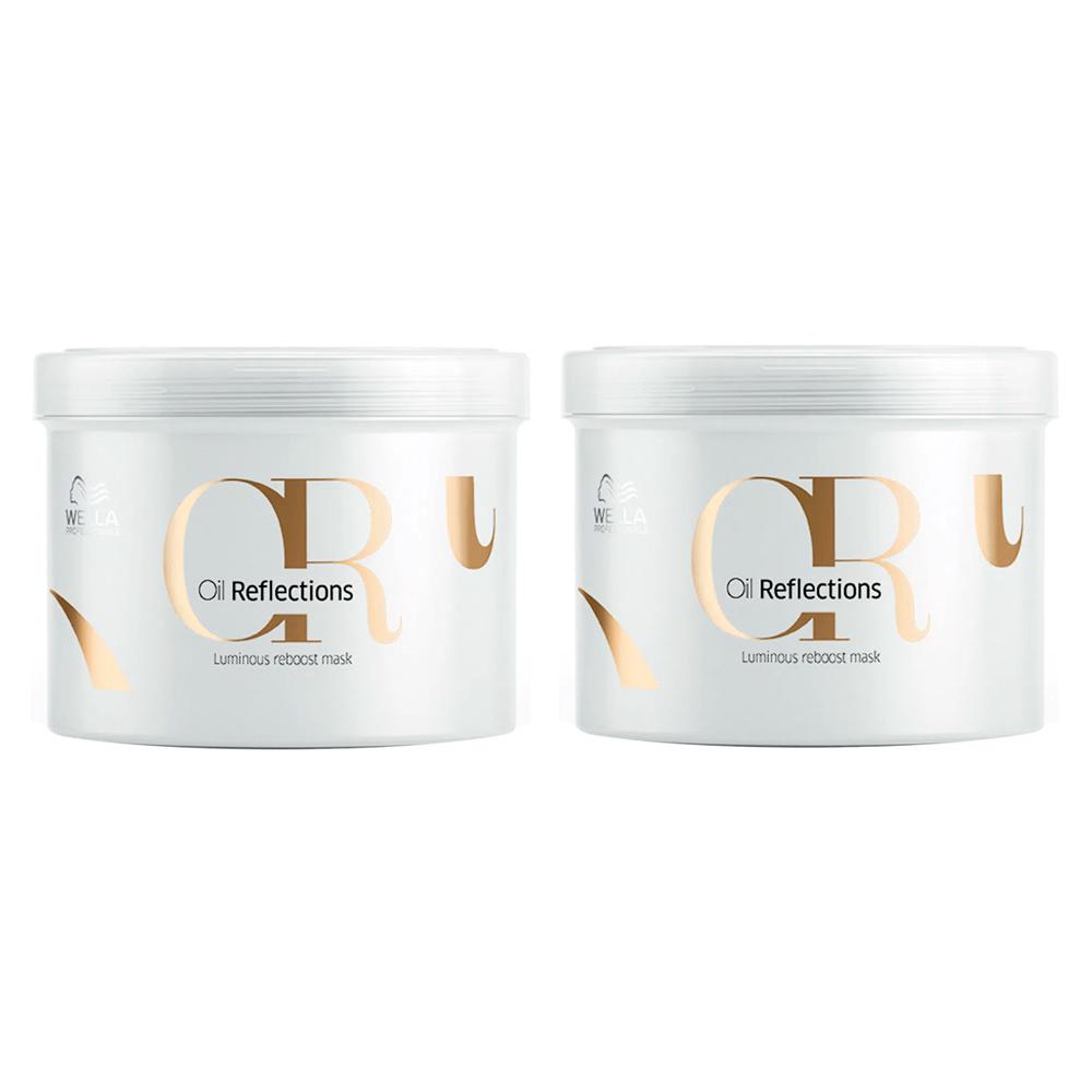 Máscara de Reparação Oil Reflections Wella Professionals 500ml 2 Unidades