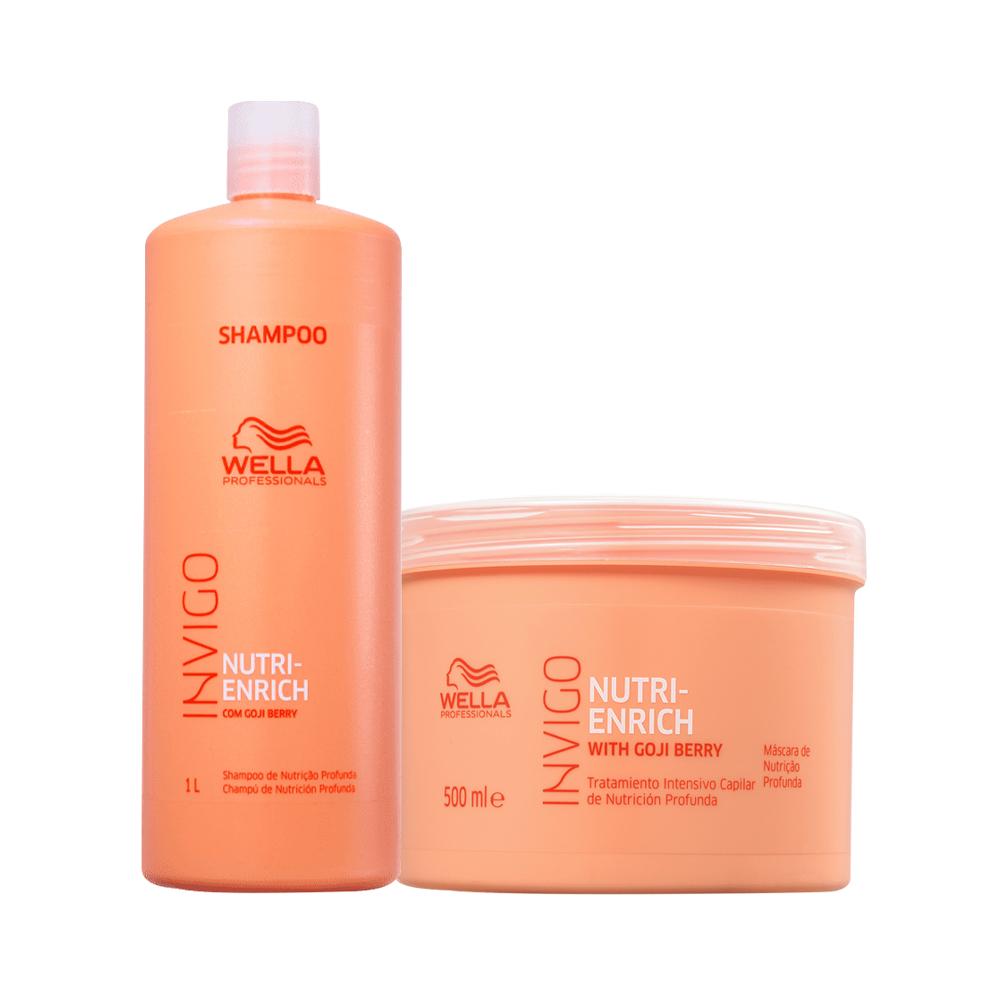 Kit Wella Professionals Invigo Enrich Profissional Shampoo 1l + Máscara 500ml