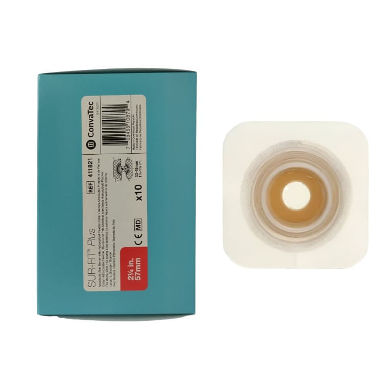 Kit 10 Placa Sur-fit Plus Pl Mold 57MM BR10006 1247564 Convatec