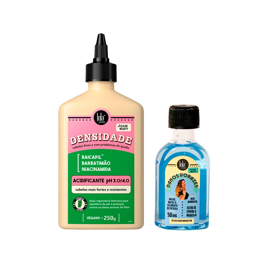 Kit Lola Densidade Acidificante 250g + Óleo Danos Vorazes 50ml