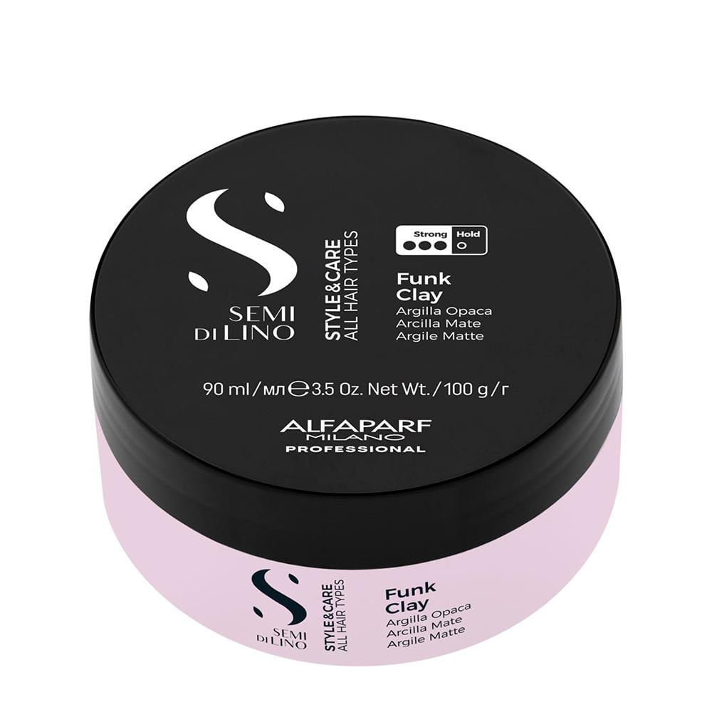 Pomada Modeladora Semi di Lino Style & Care Funk Clay Alfaparf Milano 90ml