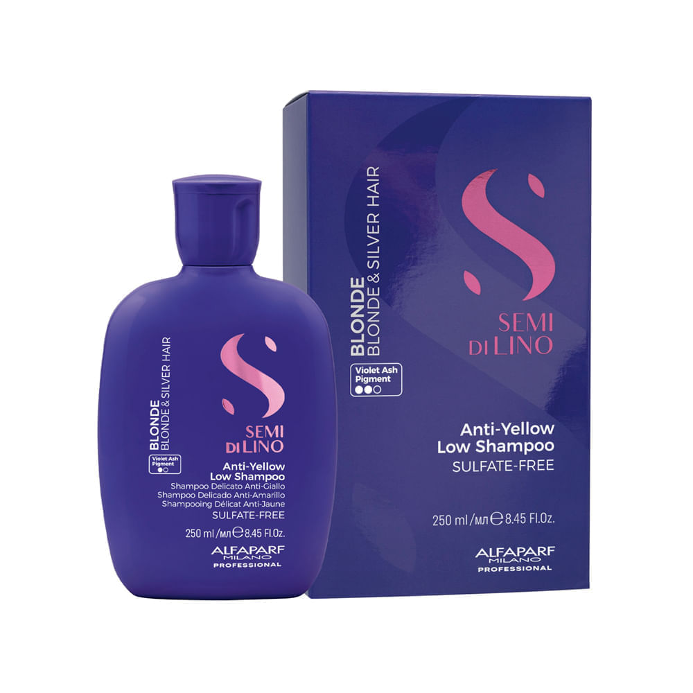 Shampoo Professional Semi Di Lino Blonde AntiYellow Alfaparf Milano 250ml