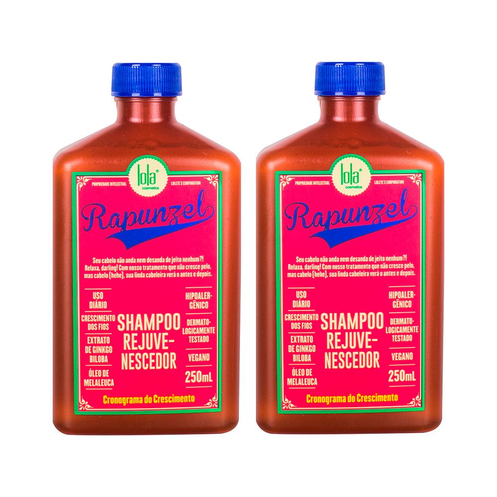 Shampoo Rejuvenescedor Rapunzel Lola Cosmetics 250ml 2 Unidades