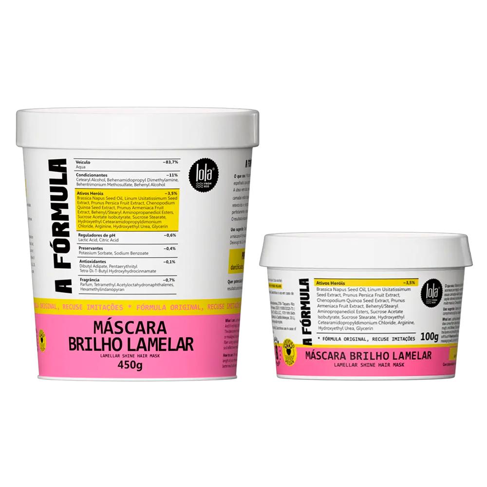 Kit A Fórmula Lola From Rio Máscara 450g + Máscara 100g