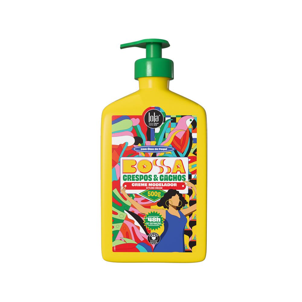 Kit Bossa Lola From Rio Shampoo 500ml + Máscara 450g + Creme Modelador 500g + Creme Modelador 1L + Gelatina Modeladora 500g