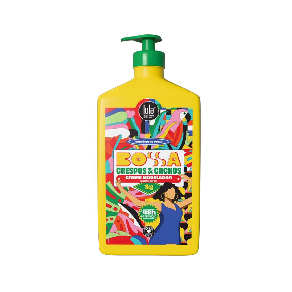Kit Bossa Lola From Rio Shampoo 500ml + Máscara 450g + Creme Modelador 500g + Creme Modelador 1L + Gelatina Modeladora 500g
