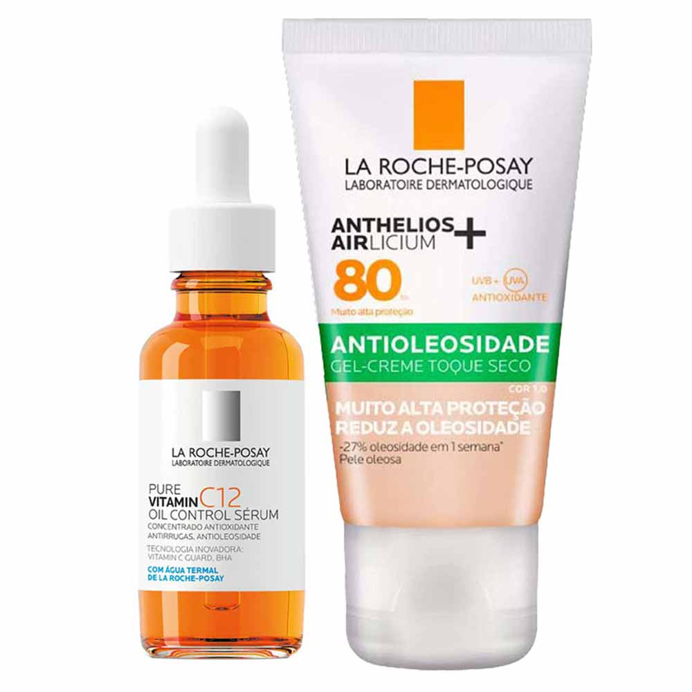 Kit La Roche-posay Sérum Antirrugas + Protetor Solar Facial Com Cor Fps 80 1.0