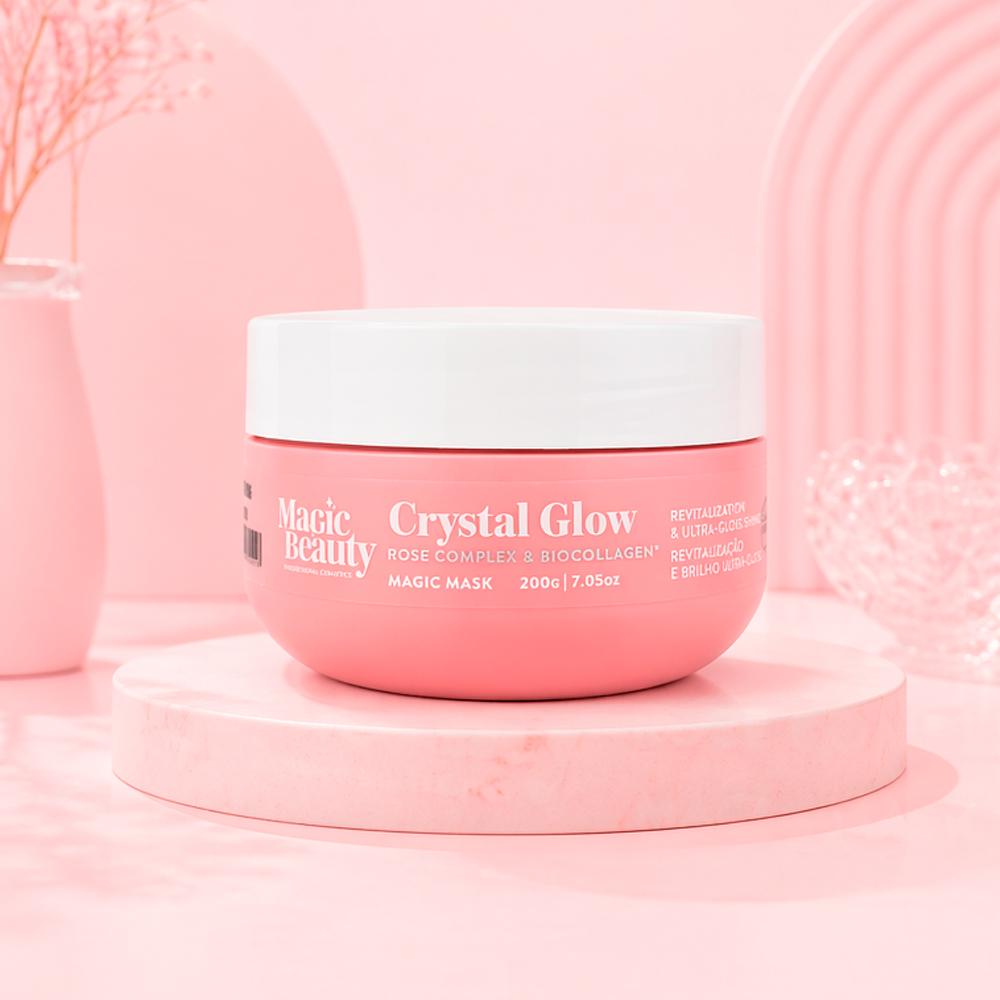 Máscara Capilar Crystal Glow Magic Beauty 200g