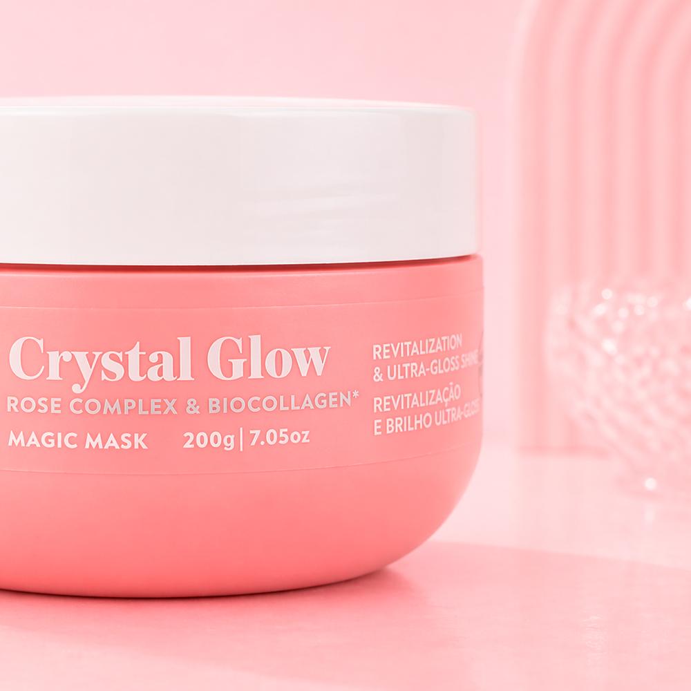 Máscara Capilar Crystal Glow Magic Beauty 200g