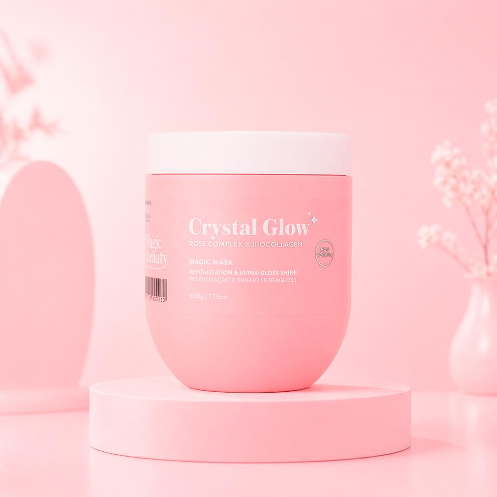Máscara Capilar Crystal Glow Magic Beauty 500g