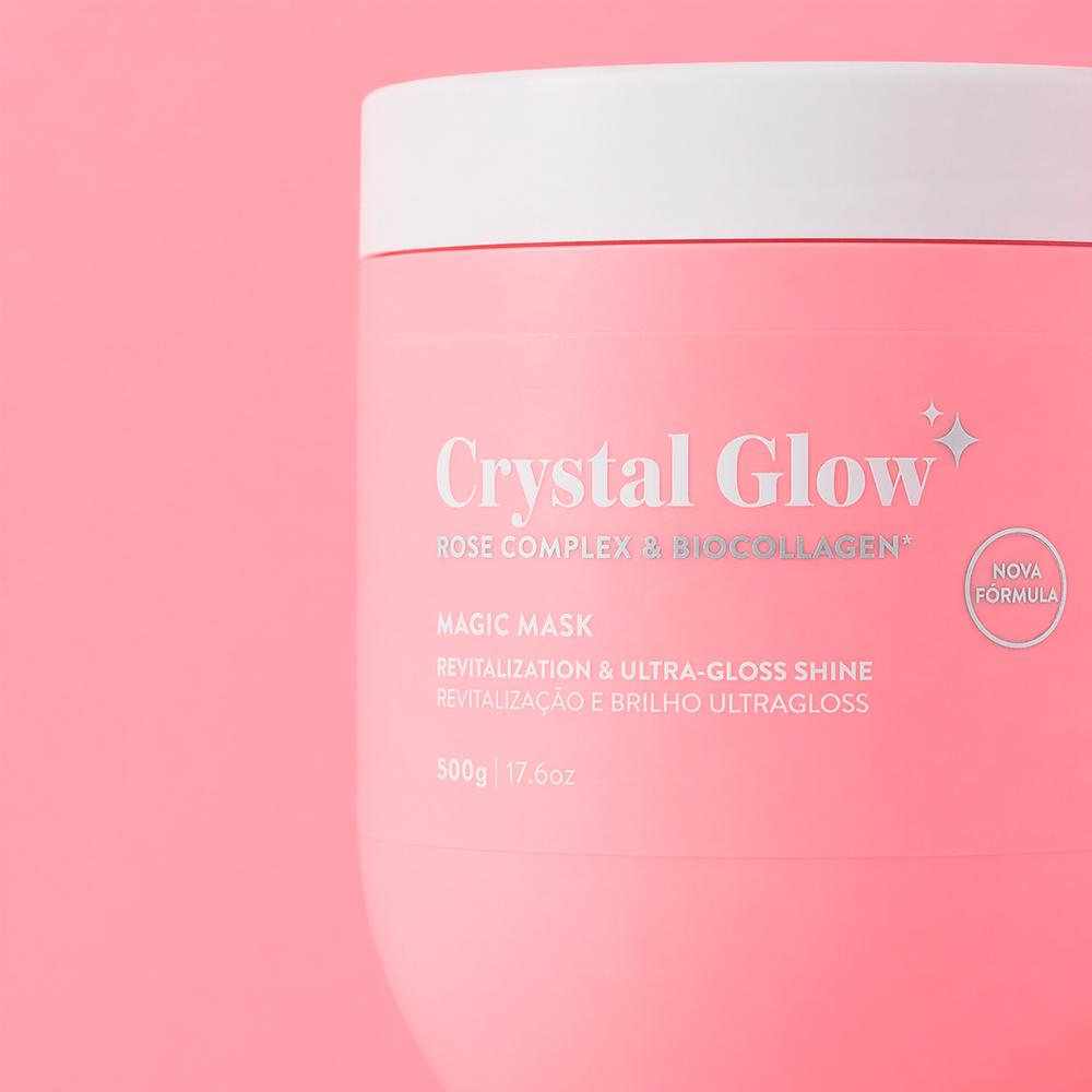 Máscara Capilar Crystal Glow Magic Beauty 500g