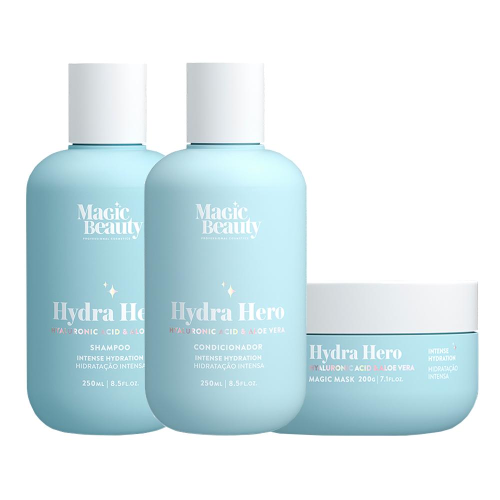 Kit Hydra Hero Magic Beauty Shampoo 250ml + Condicionador 250ml + Máscara 200g