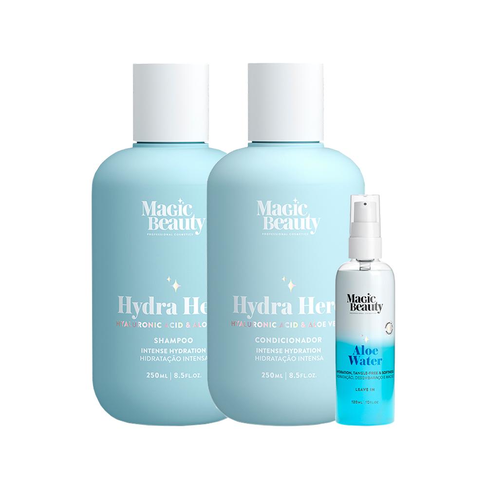 Kit Hydra Hero Magic Beauty Shampoo 250ml + Condicionador 250ml + Leave-in 120ml
