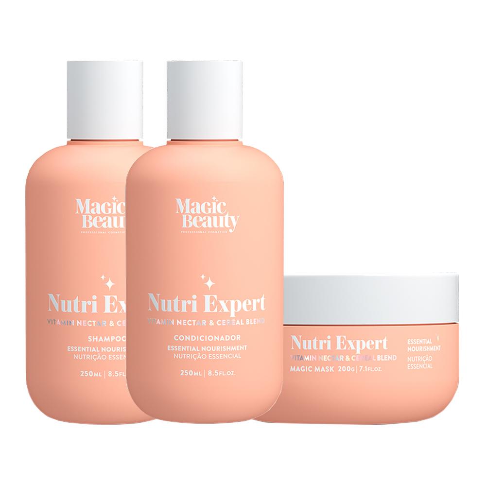 Kit Nutri Expert Vitamin Nectar Magic Beauty Shampoo 250ml + Condicionador 250ml + Máscara 200g