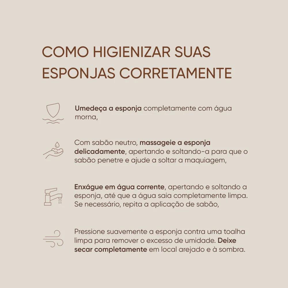 Esponja De Maquiagem Pro Blender Big Precision Mascavo