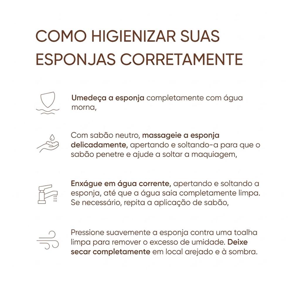 Esponja de Maquiagem Mascavo Pro Blender Soft Pillow