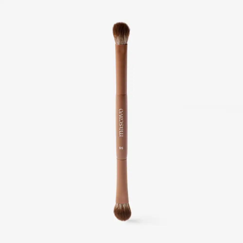 Pincel Duplo Para Sombra Pro Series 05 Mascavo