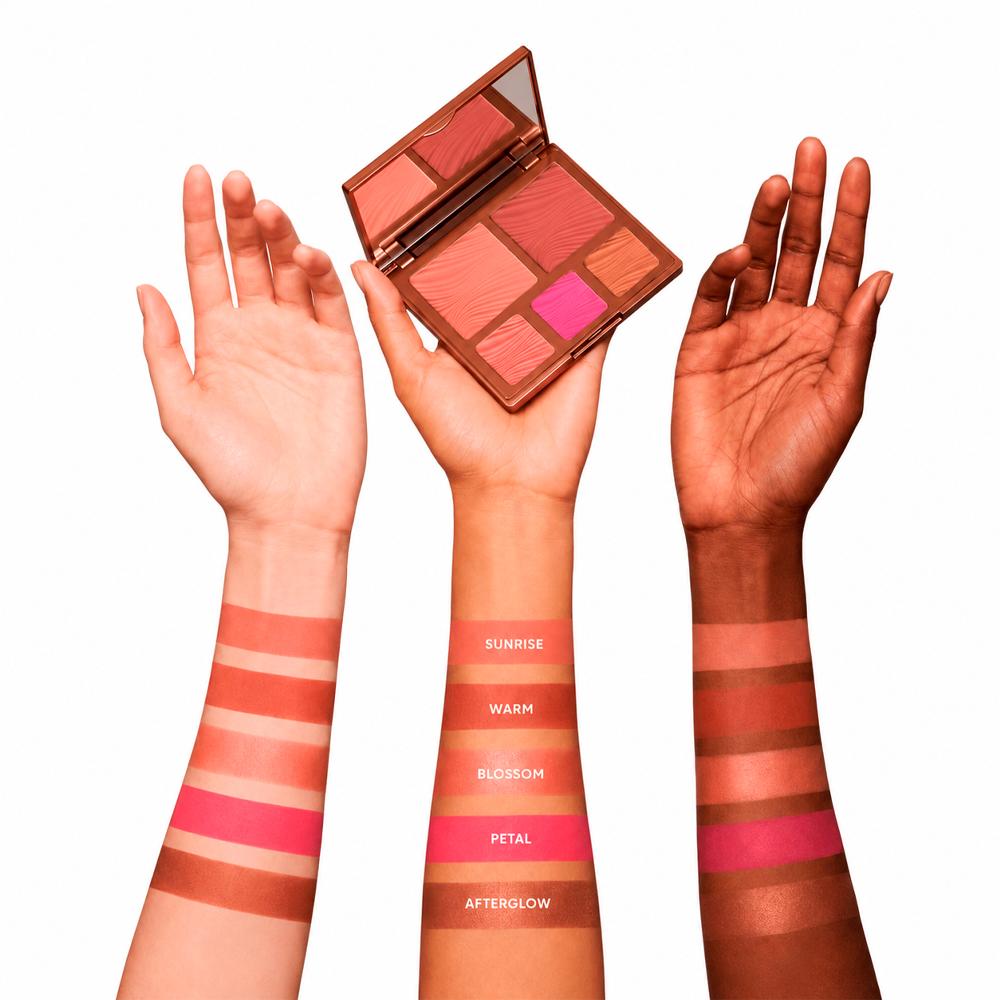 Paleta de Blush Multifuncional Face The Day Mascavo 17g