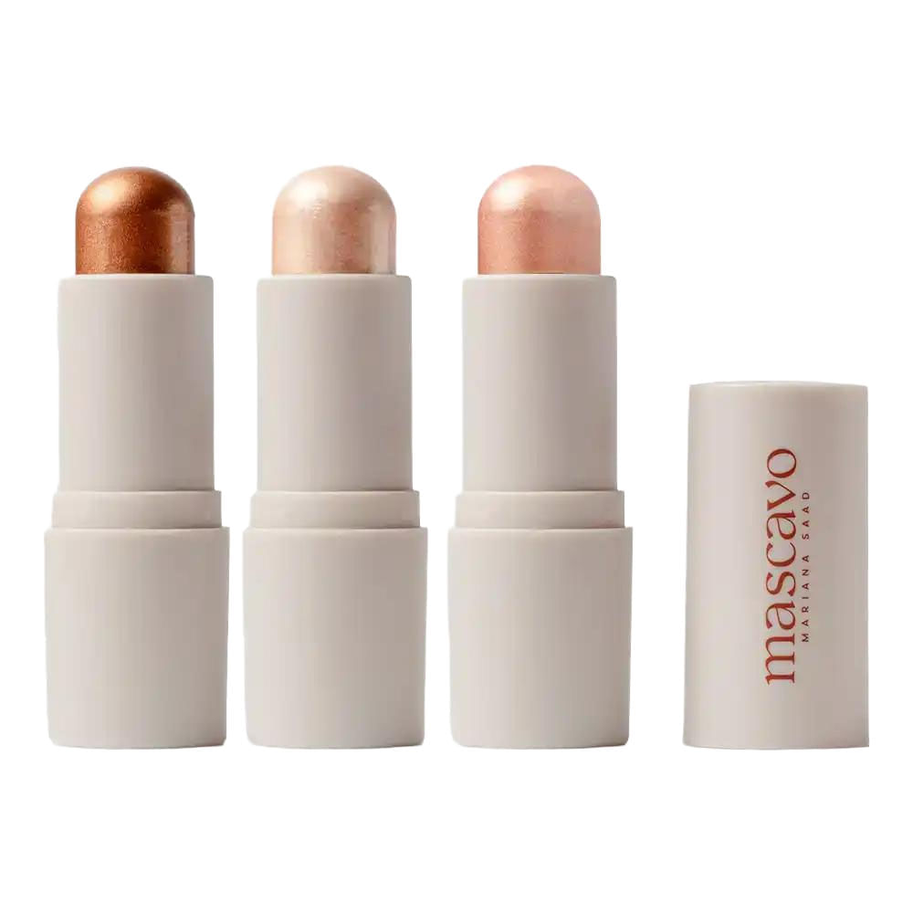 Kit Iluminadores Glow Up Mascavo Champgne + Brûlèe + Rosé