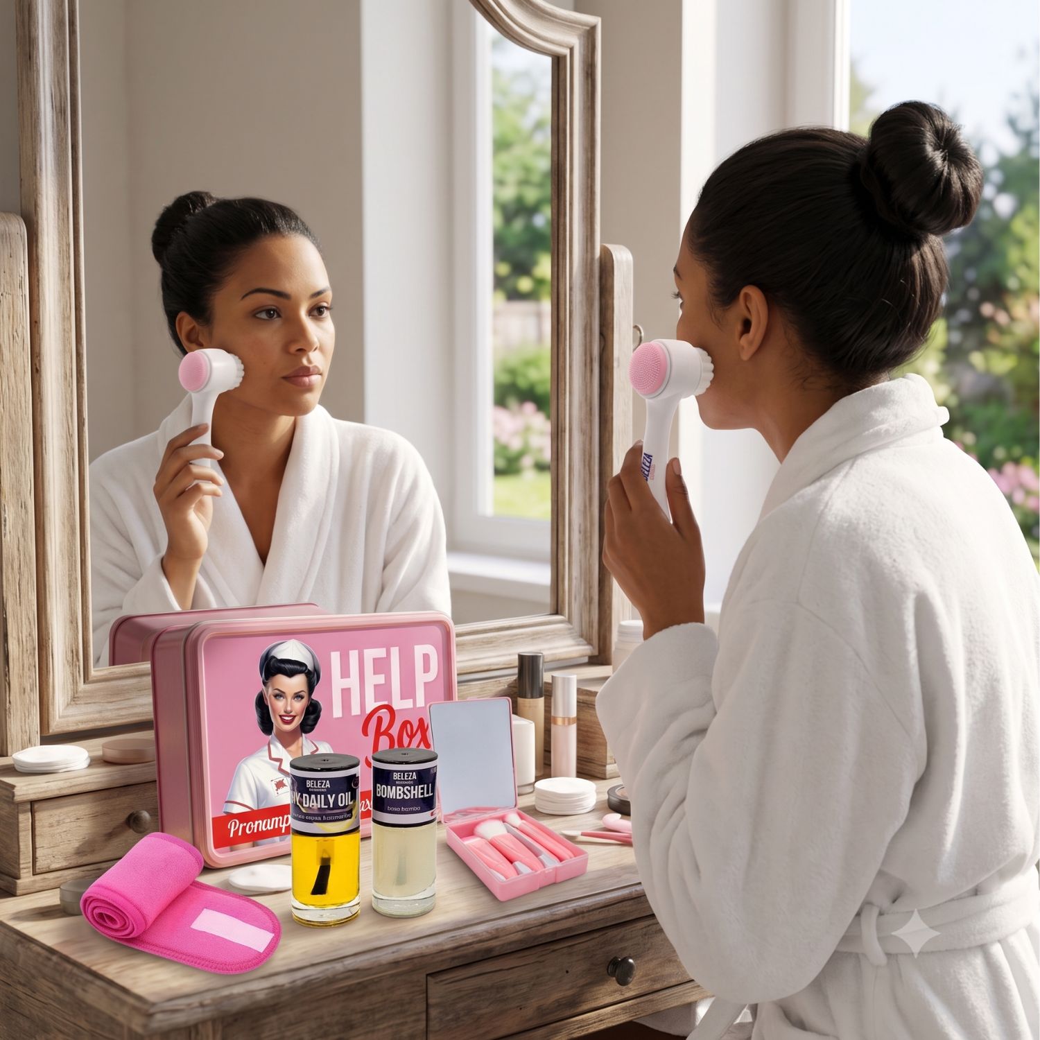 Kit Presente Lata De Acessórios De Skincare P Beleza Express