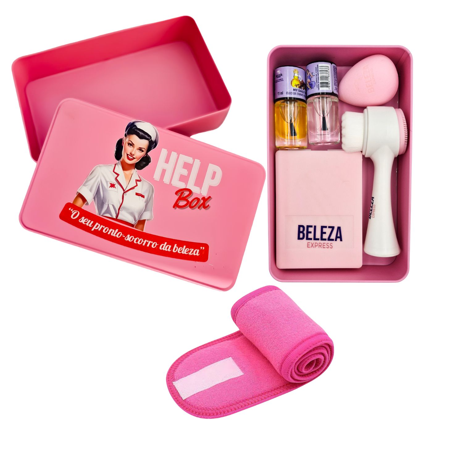 Kit Presente Lata De Acessórios De Skincare P Beleza Express
