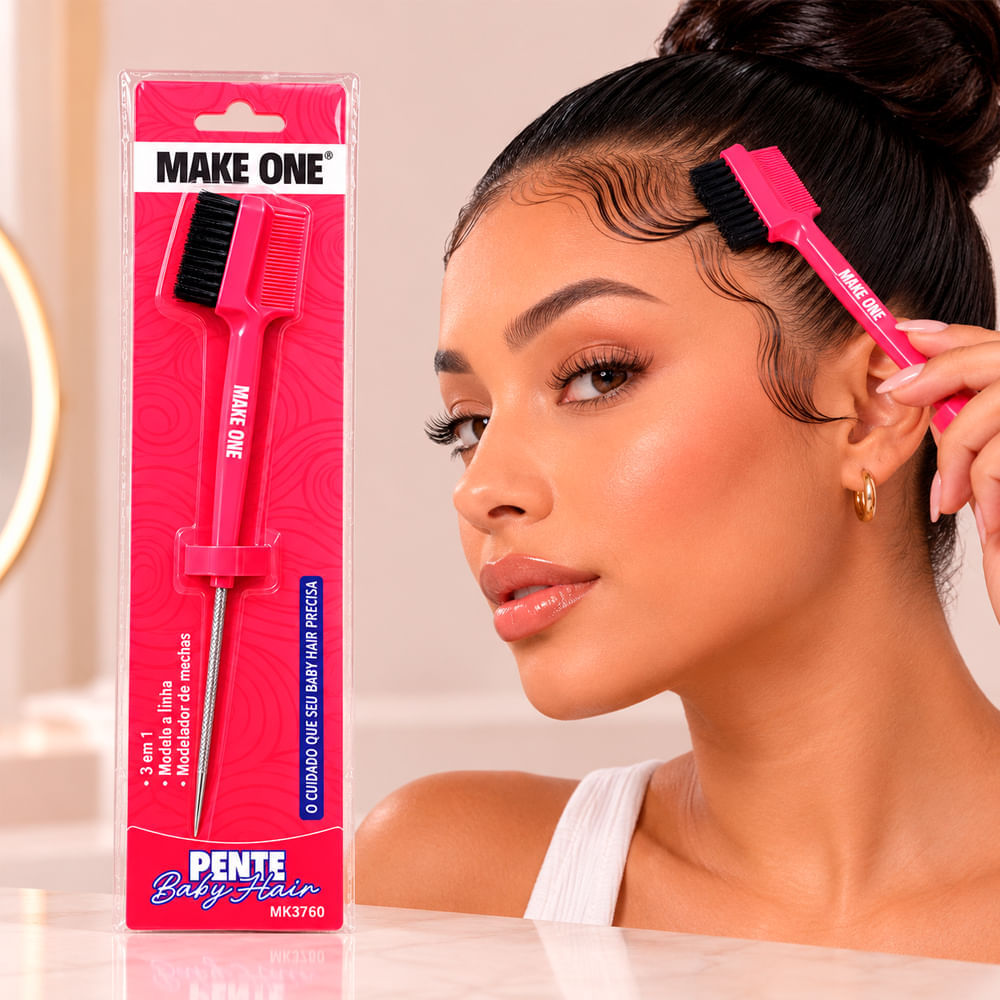 Pente 3 Em 1 Make One Baby Hair MK3760