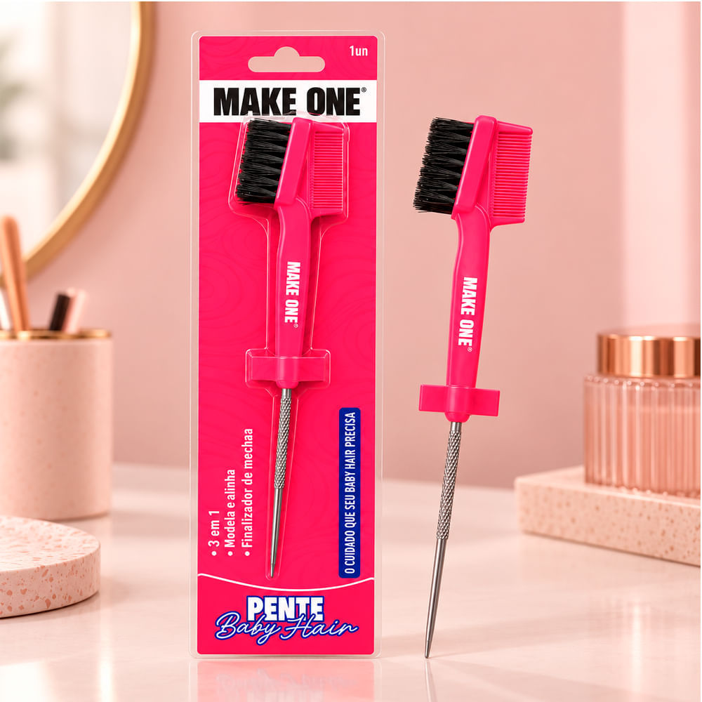 Pente 3 Em 1 Make One Baby Hair MK3760