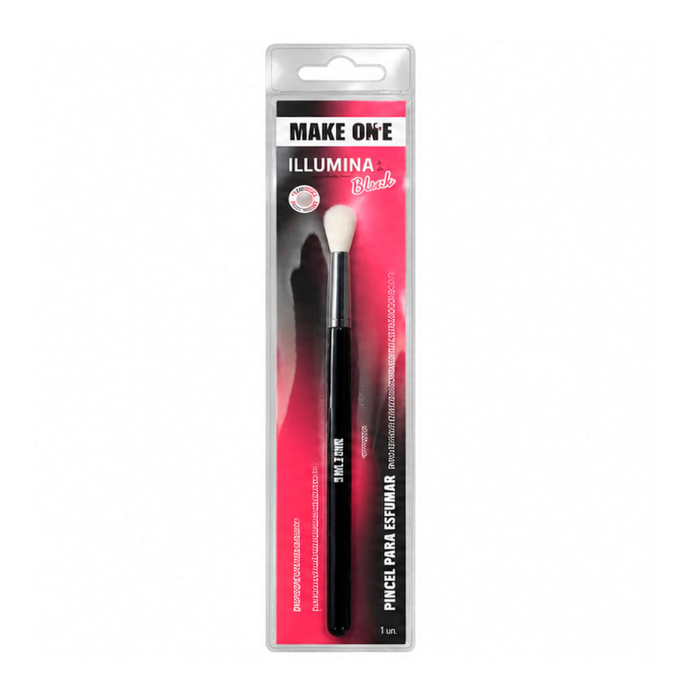 Pincel Para Esfumar Make One Illumina Black Mk2985