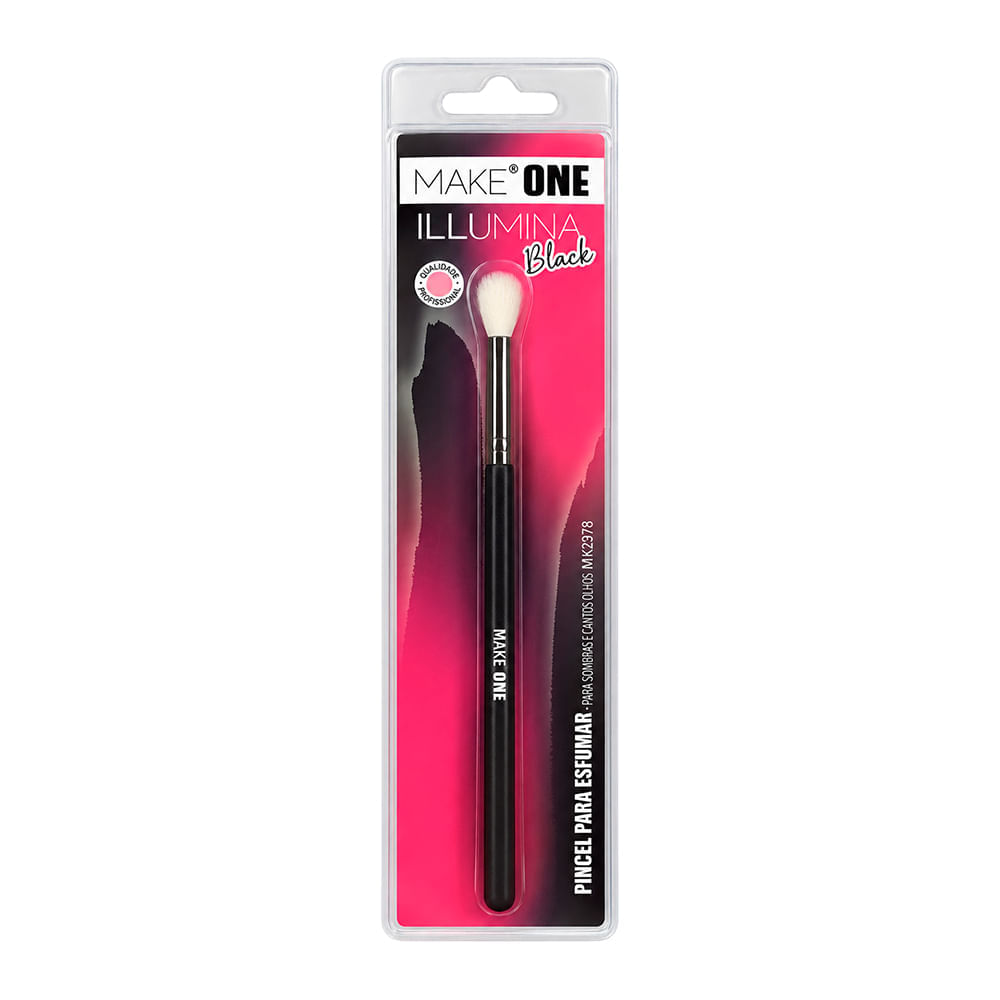 Pincel Para Esfumar Make One Illumina Black Mk2978