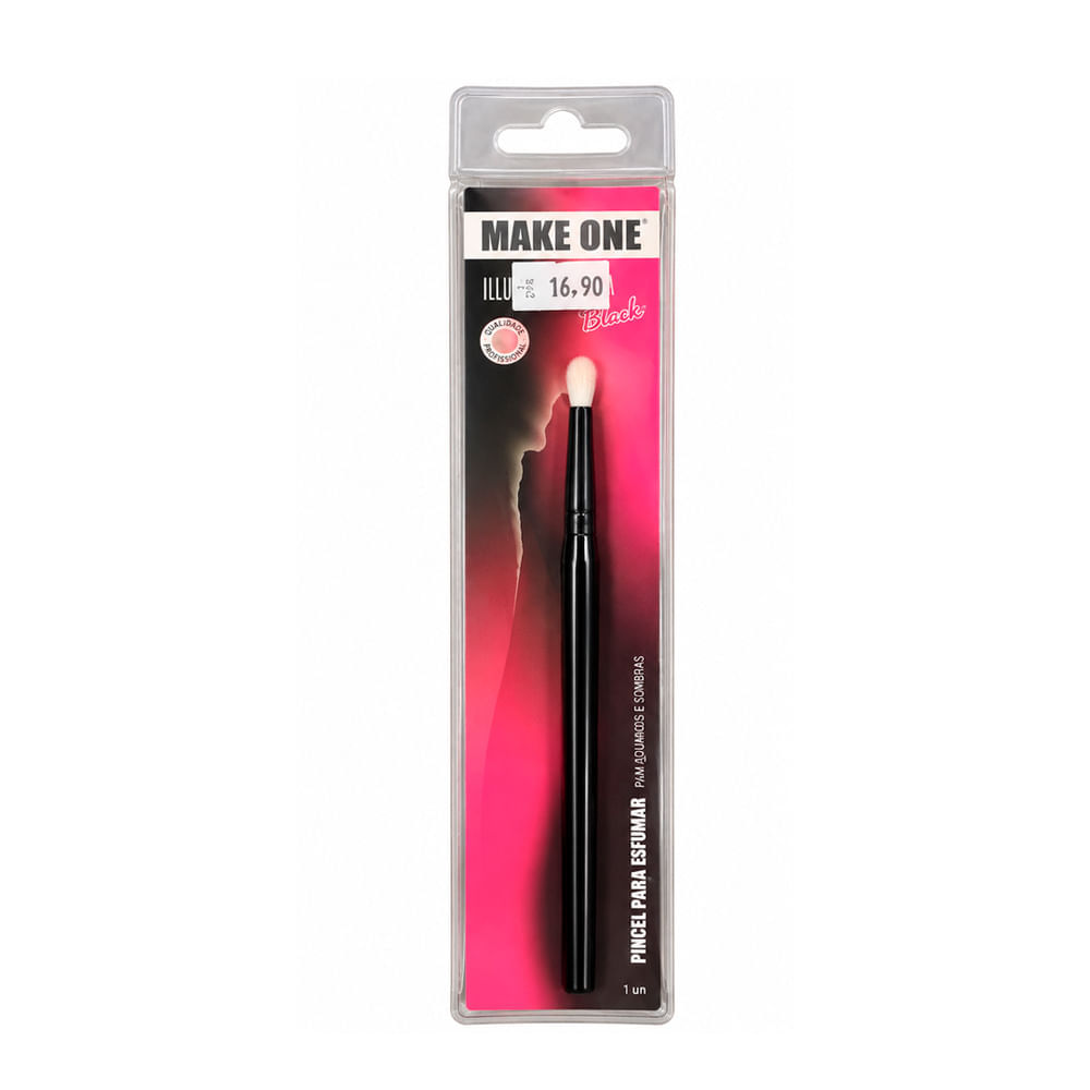 Pincel Para Esfumar Make One Illumina Black Mk2961