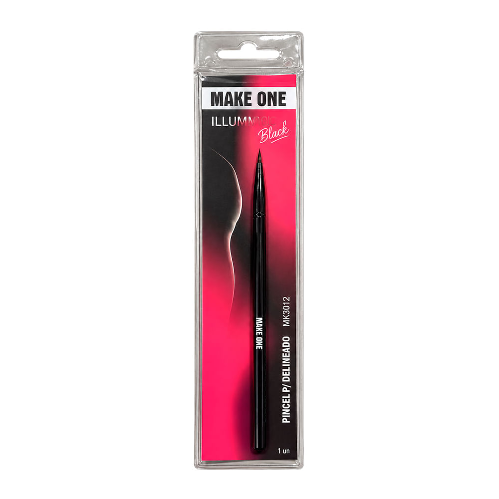 Pincel Para Delineado Make One Illumina Black MK3012