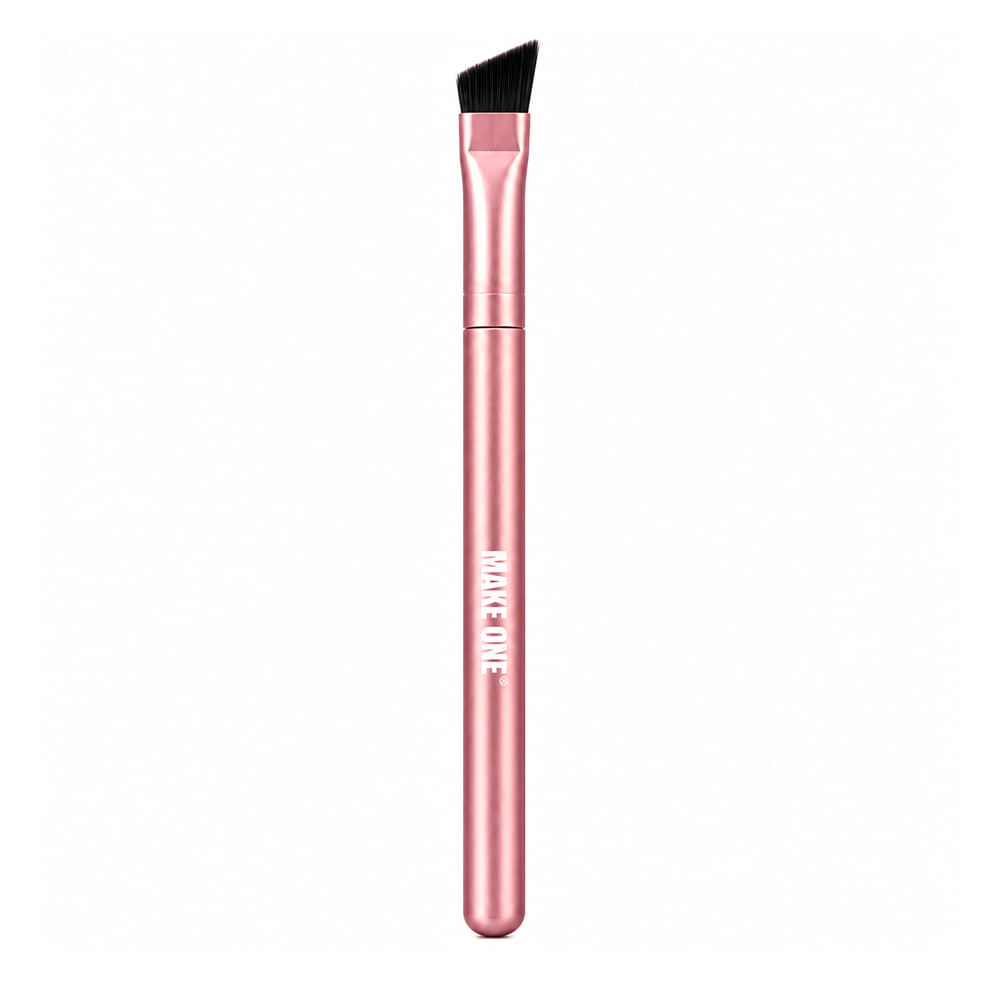 Pincel Chanfrado Para Delinear Make One Illumina Black MK3005